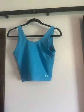 Under Armour Bright Blue Performance Crop Tank